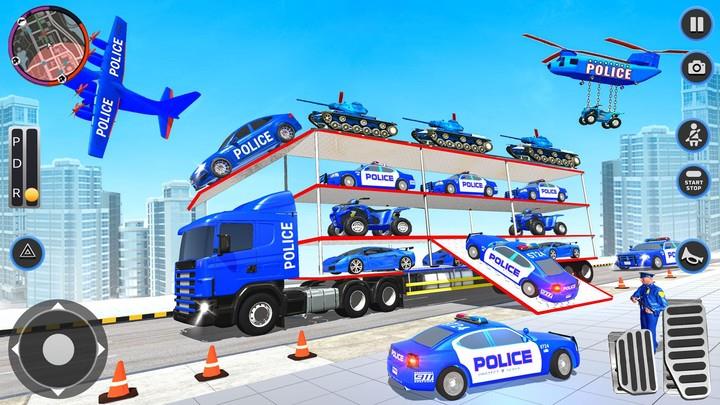 US Police Car Transport Career Скриншот 2