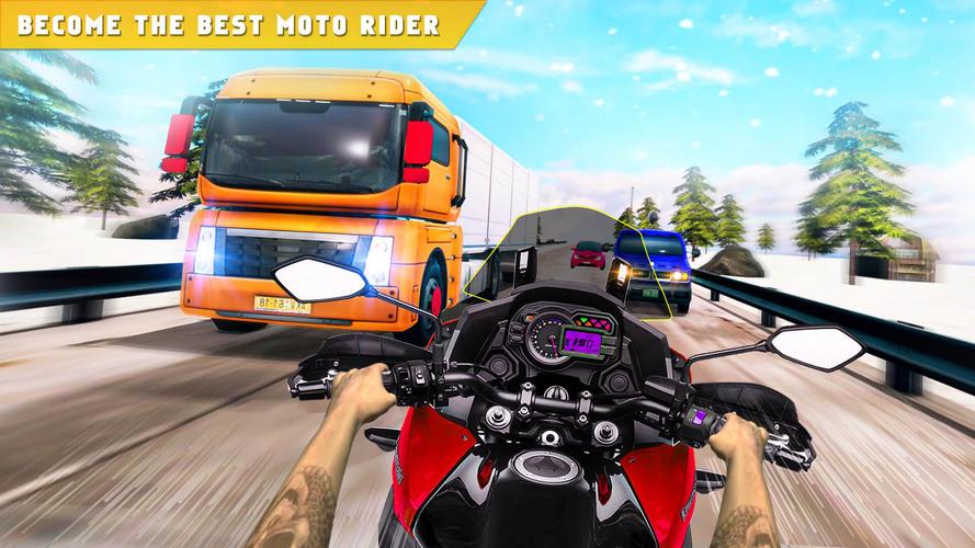 Highway Traffic Bike Race Moto スクリーンショット 3