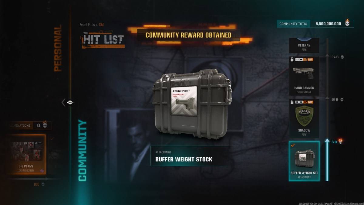 The Buffer WEight Estoque em Black Ops 6.