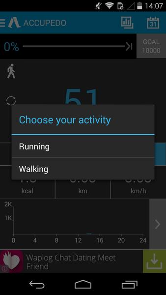 Accupedo Pedometer Ekran Görüntüsü 1