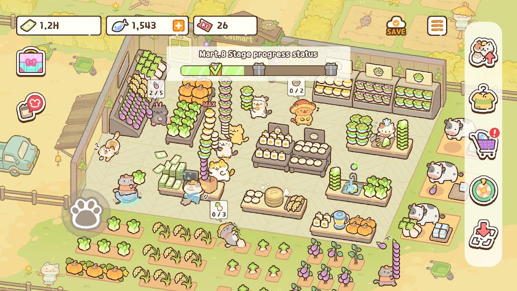 Cat Mart: Cute Grocery Shop Mod应用截图第3张