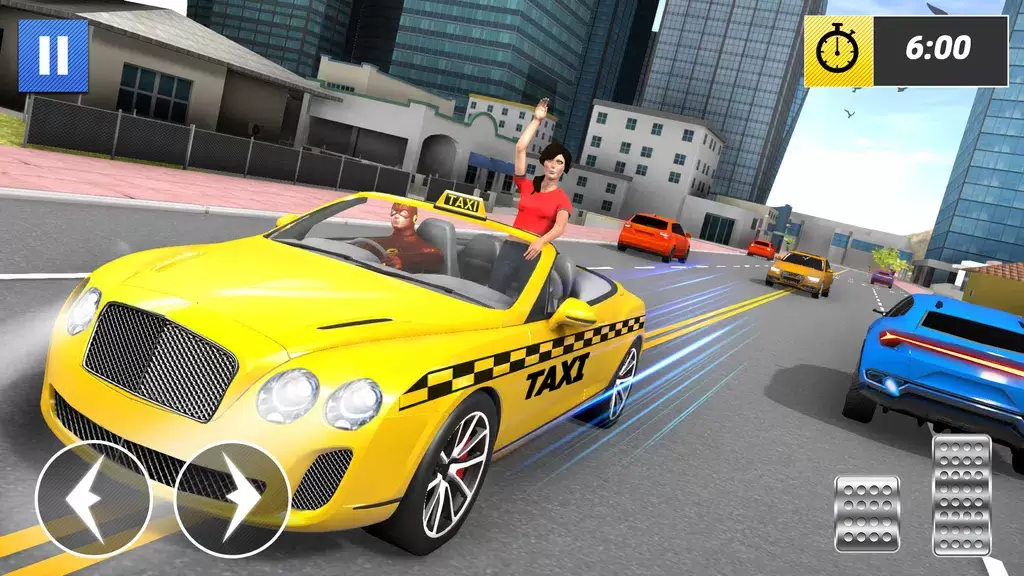 Superhero Car Games Taxi Games Captura de pantalla 1