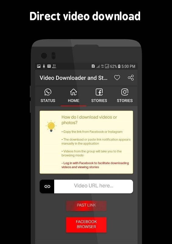 Video Downloader and Stories应用截图第1张