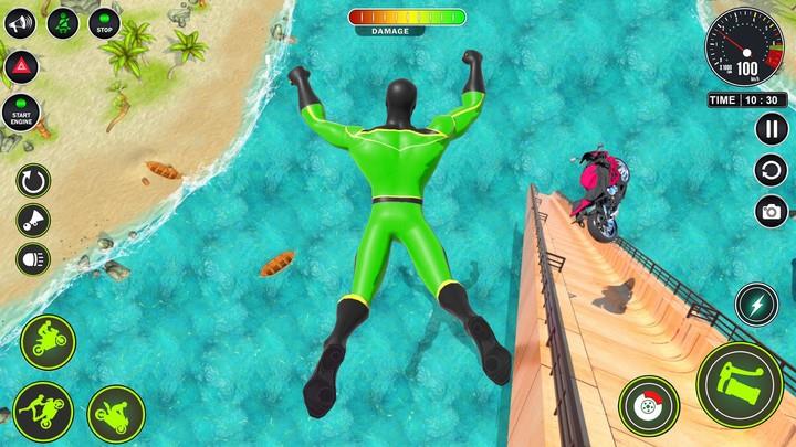 Superhero Bike Mega Ramp Games Screenshot 3