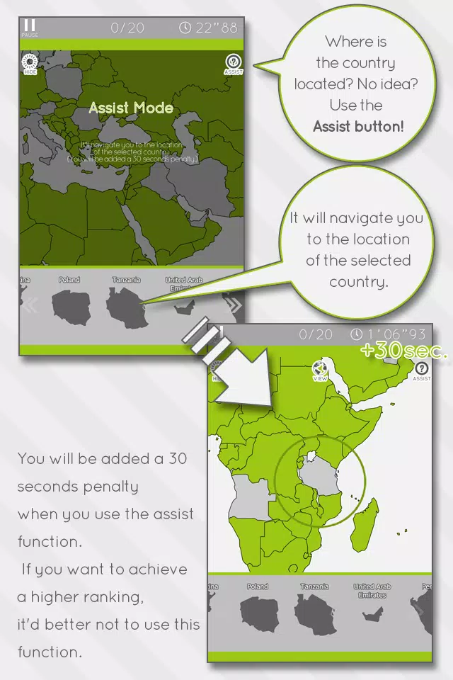 E. Learning World Map Puzzle Capture d'écran 2