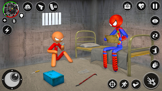 Spider Stick Hero Prison Break Capture d'écran 0