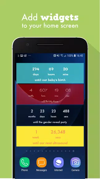 Baby Countdown Widget स्क्रीनशॉट 3