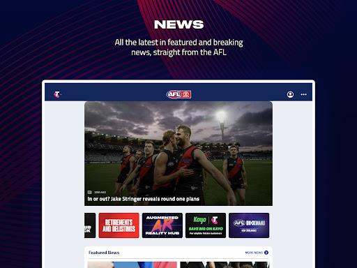 AFL Live Official App Captura de pantalla 3