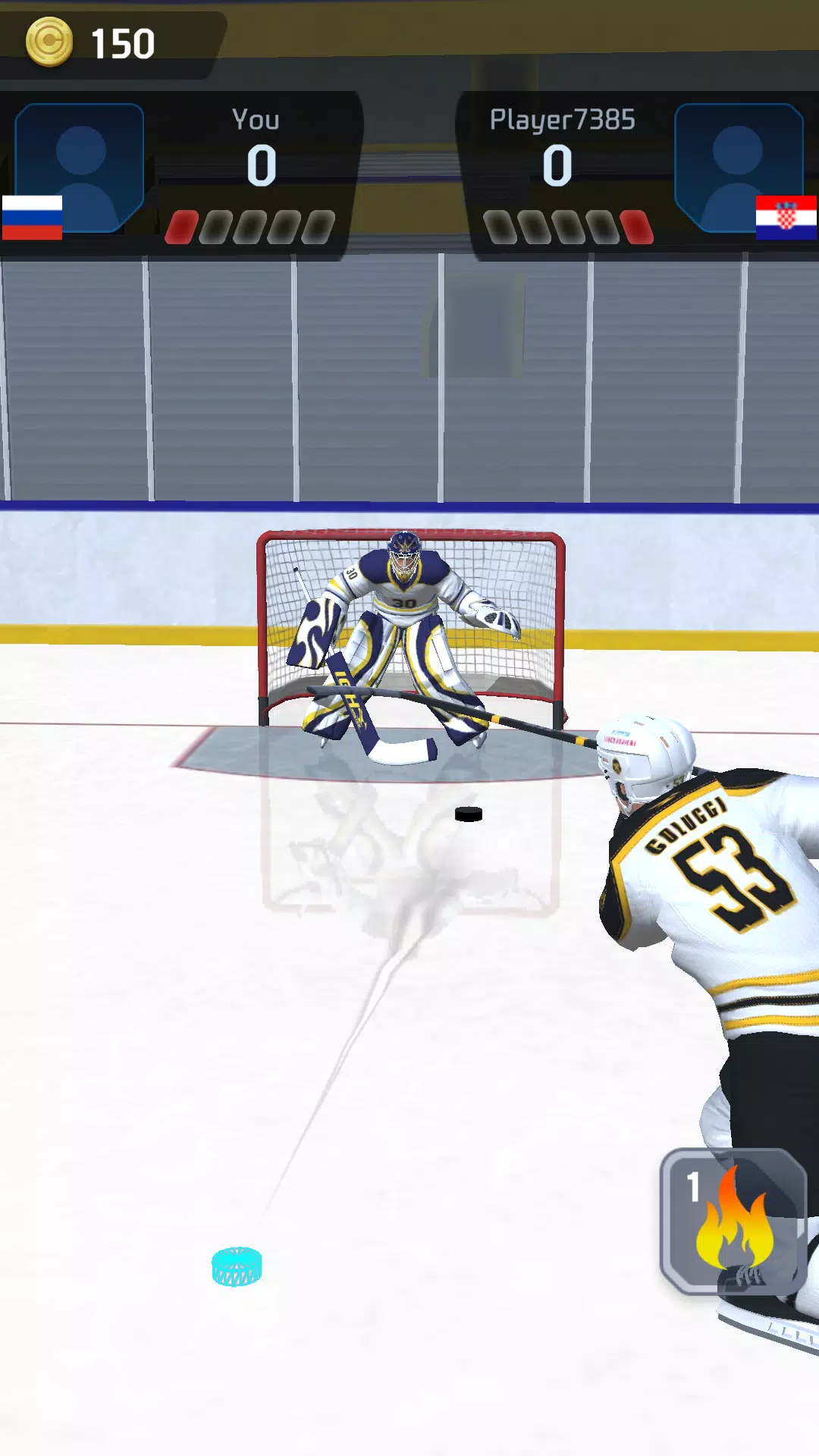 Hockey Game Stars 3D Captura de pantalla 1