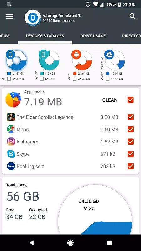 Storage Analyzer & Disk Usage स्क्रीनशॉट 2