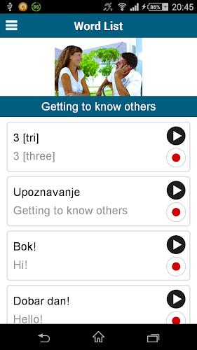 Learn Croatian - 50 languages Capture d'écran 3