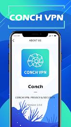 Conch VPN-Privacy & Security ဖန်သားပြင်ဓာတ်ပုံ 0