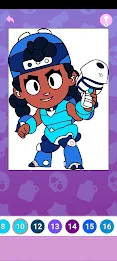 Coloring Brawl Stars All Skins Captura de pantalla 1