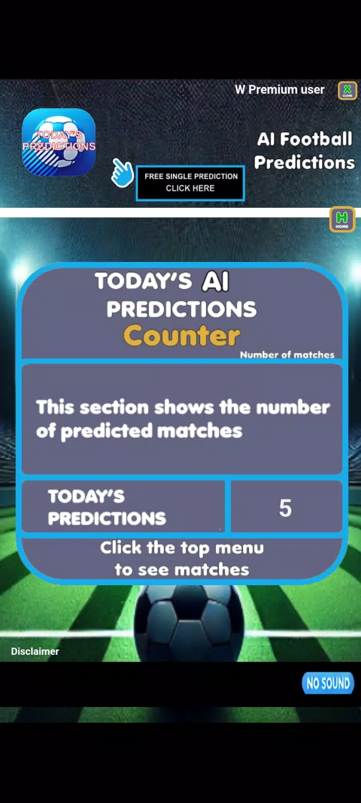 Ai football predictions Screenshot 1