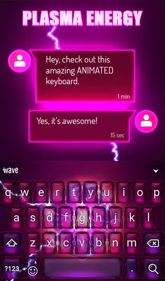 Plasma Keyboard & Wallpaper スクリーンショット 2