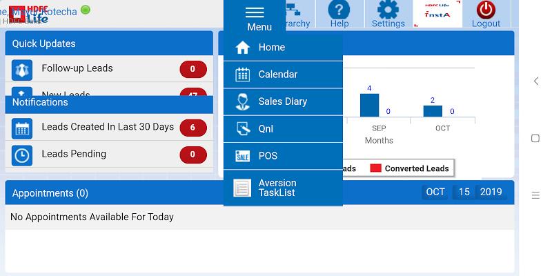 HDFC Life mSD Sales Screenshot 1