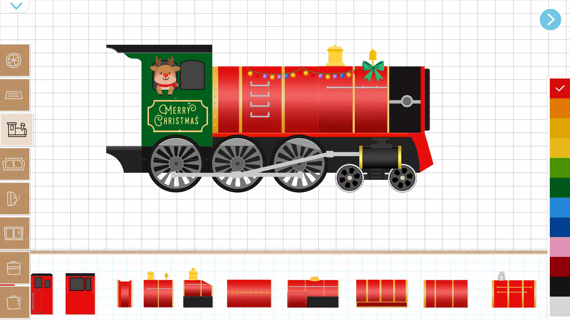 Christmas Train Game For Kids 스크린샷 1