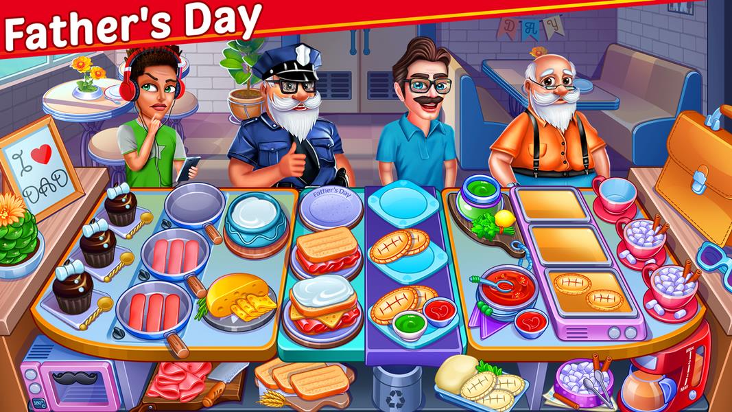 Christmas Food Shop - Cooking Restaurant Chef Game Schermafbeelding 2