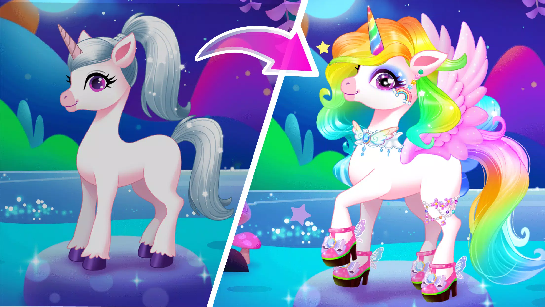 Unicorn Dress up Скриншот 3