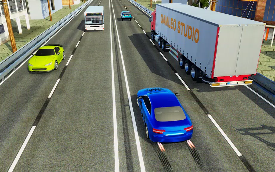 Real Highway Traffic Car Race 스크린샷 1