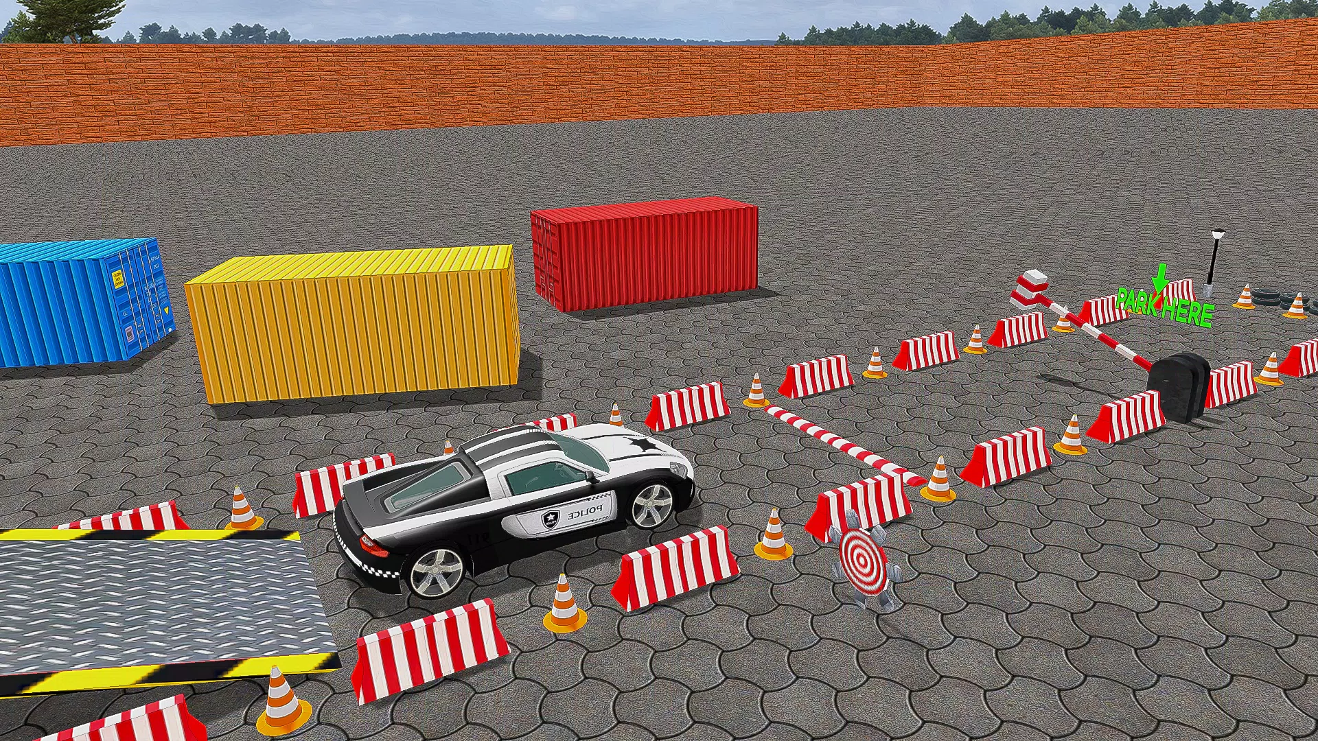 Police Car Parking Car Game 3D Captura de pantalla 2