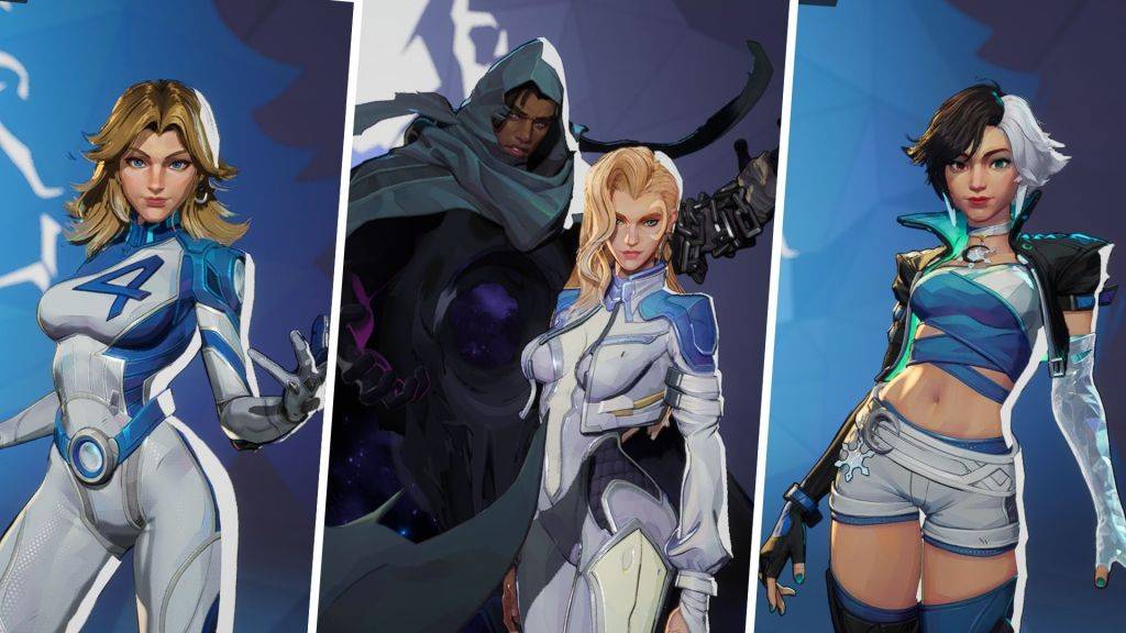 Marvel Rivals Invisible Woman, Cloak and Dagger, and Luna Snow image collage