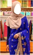 Women Hijab Saree Photo Suits Captura de pantalla 3