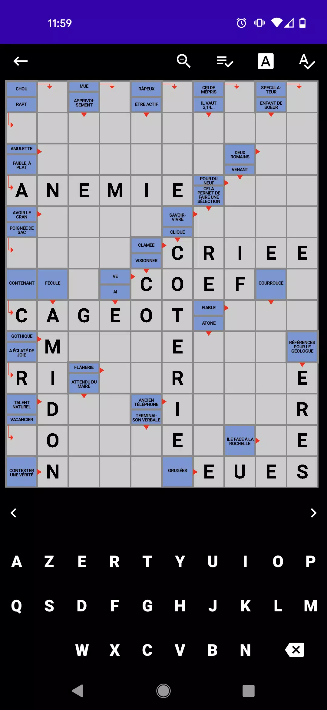 Mots Fléchés Français應用截圖第0張