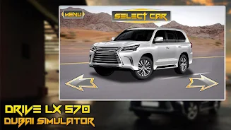 Drive LX 570 Dubai Simulator 스크린샷 1