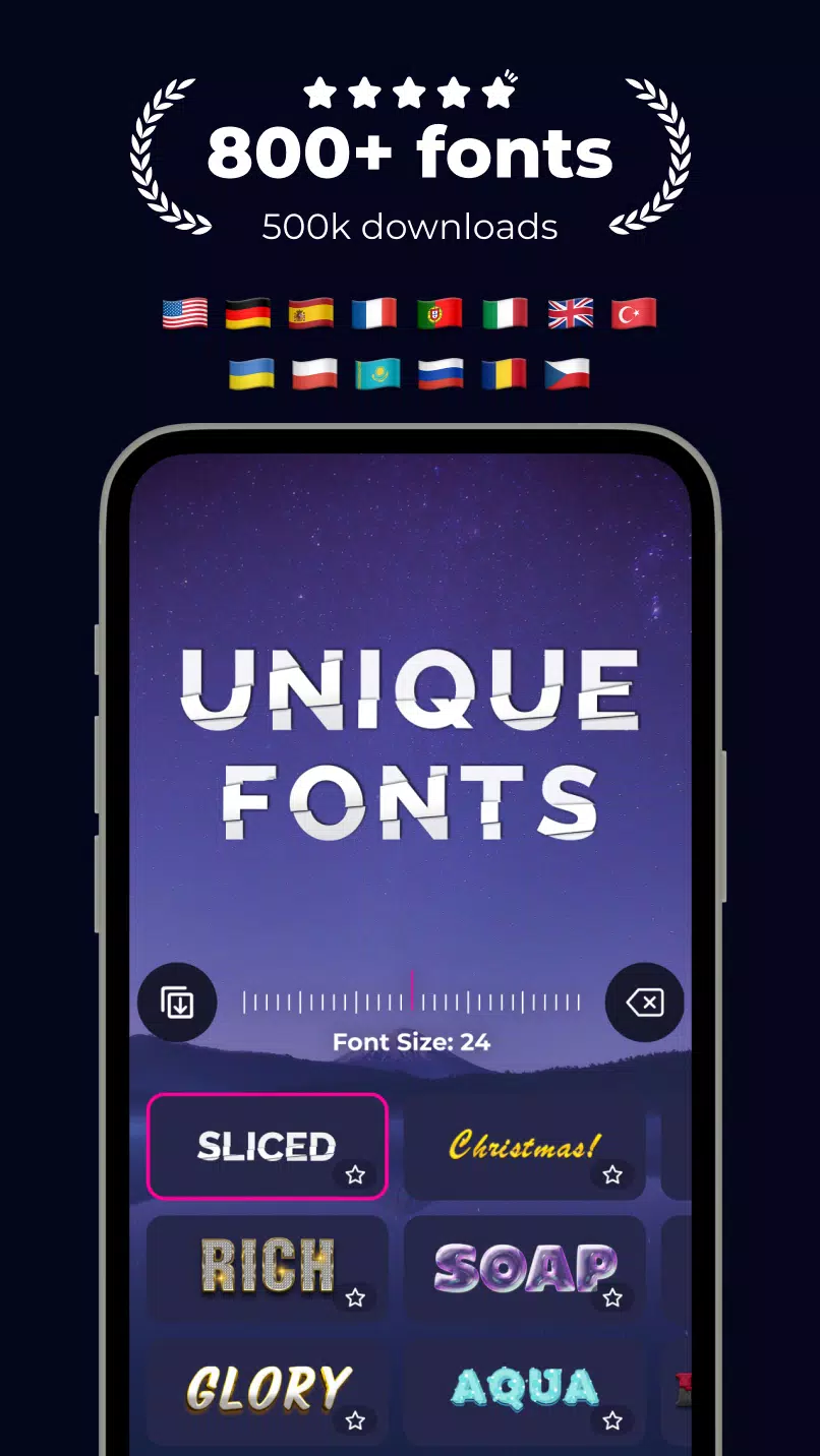Fonts & Stickers. Add text Capture d'écran 3