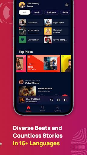 Gaana: MP3 Songs, Music App Capture d'écran 1