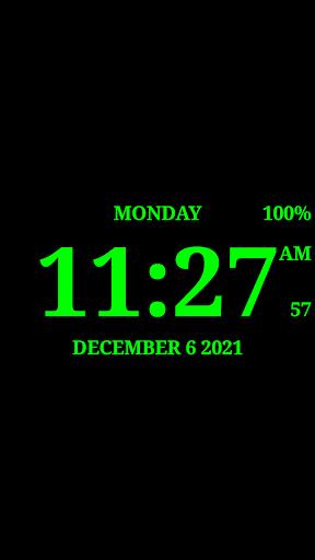 Digital Clock Live Wallpaper-7 Screenshot 1