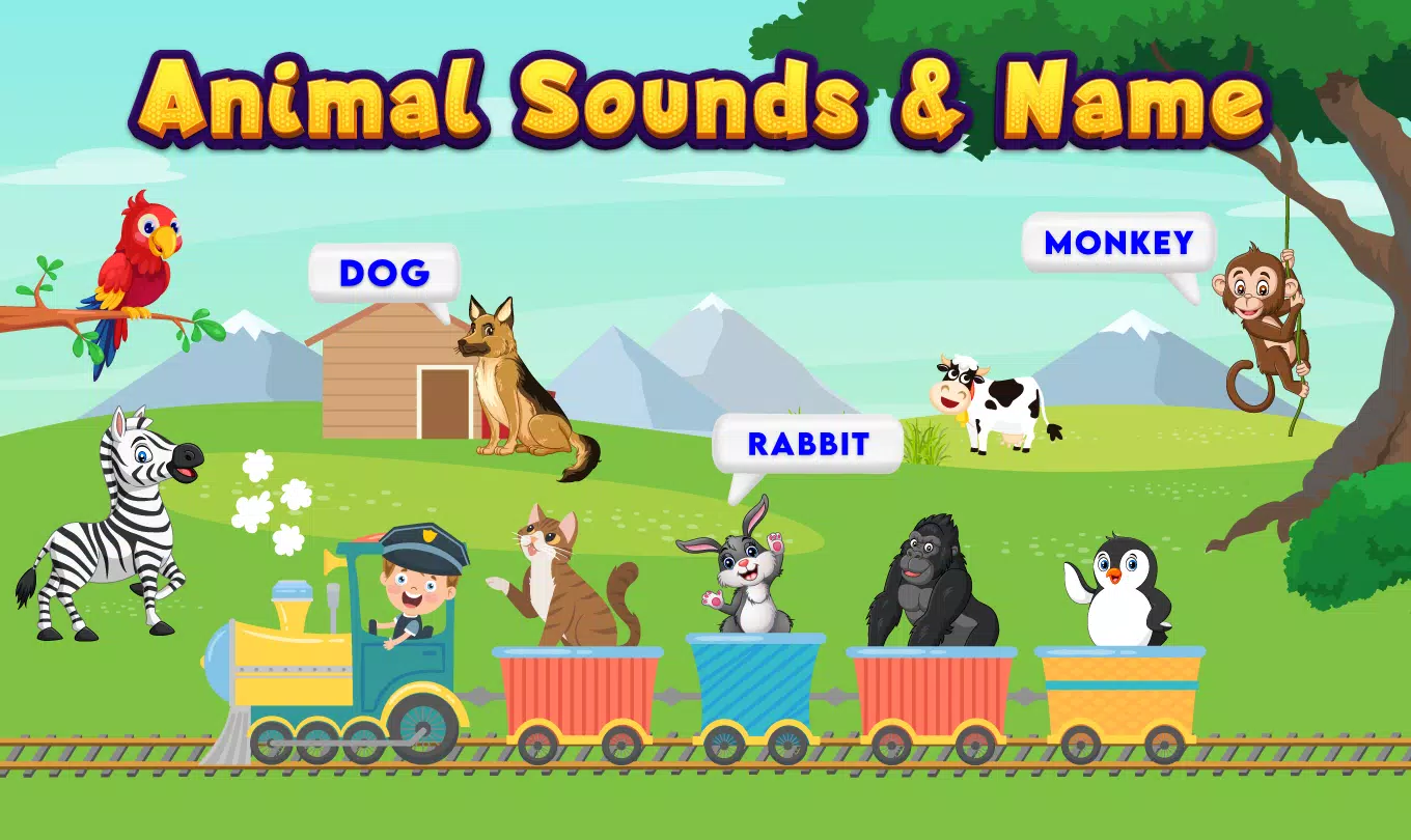 Kids Animal Sounds & Games ဖန်သားပြင်ဓာတ်ပုံ 0