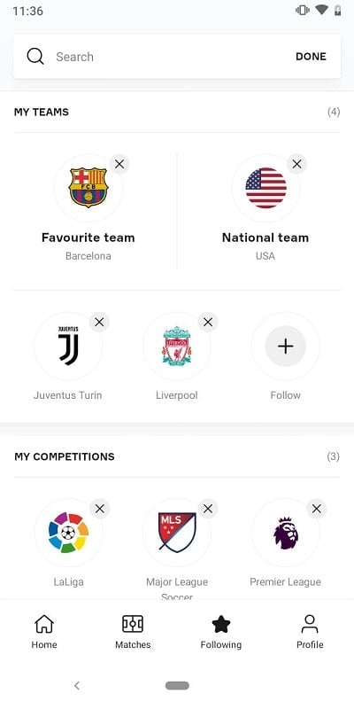 OneFootball Resultados Futebol Captura de tela 0