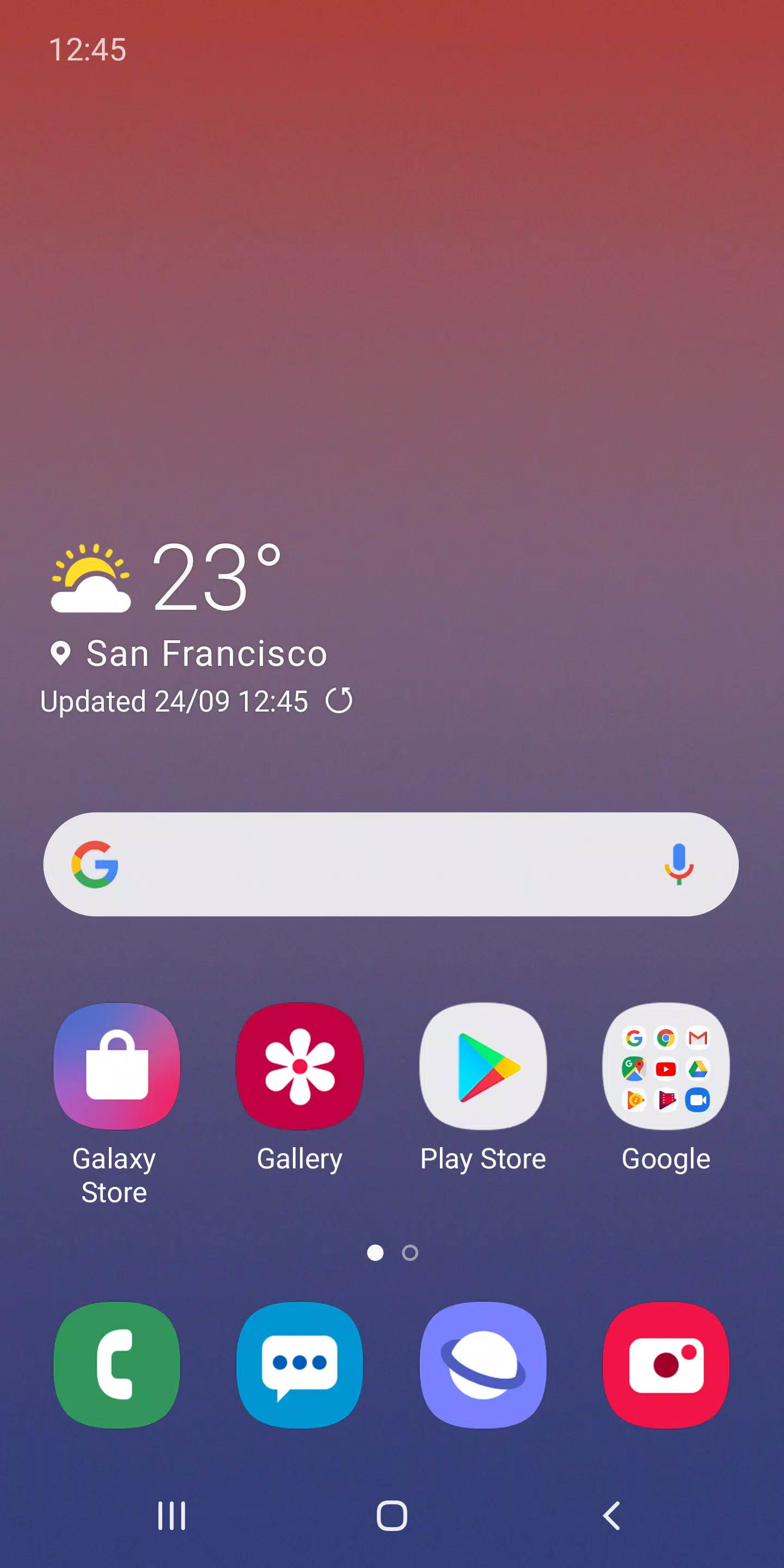 Samsung One UI Home Screenshot 0