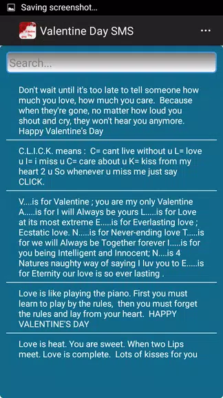 Valentine Day SMS Ảnh chụp màn hình 2