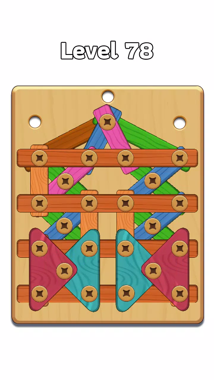 Wood Nuts & Bolt: Screw Puzzle ภาพหน้าจอ 2