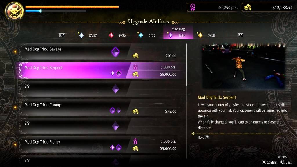 Aggiornamento del trucco a serpente per Goro in Like A Dragon: Pirate Yakuza alle Hawaii