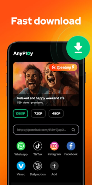 Video Player - AnyPlay Ekran Görüntüsü 0