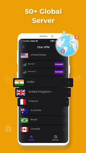 Fire VPN - Vpn Proxy Browser Screenshot 1