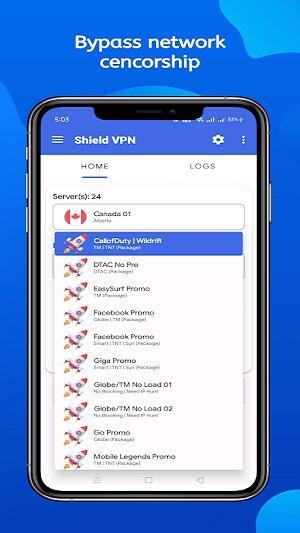 Shield VPN Mod Tangkapan skrin 2