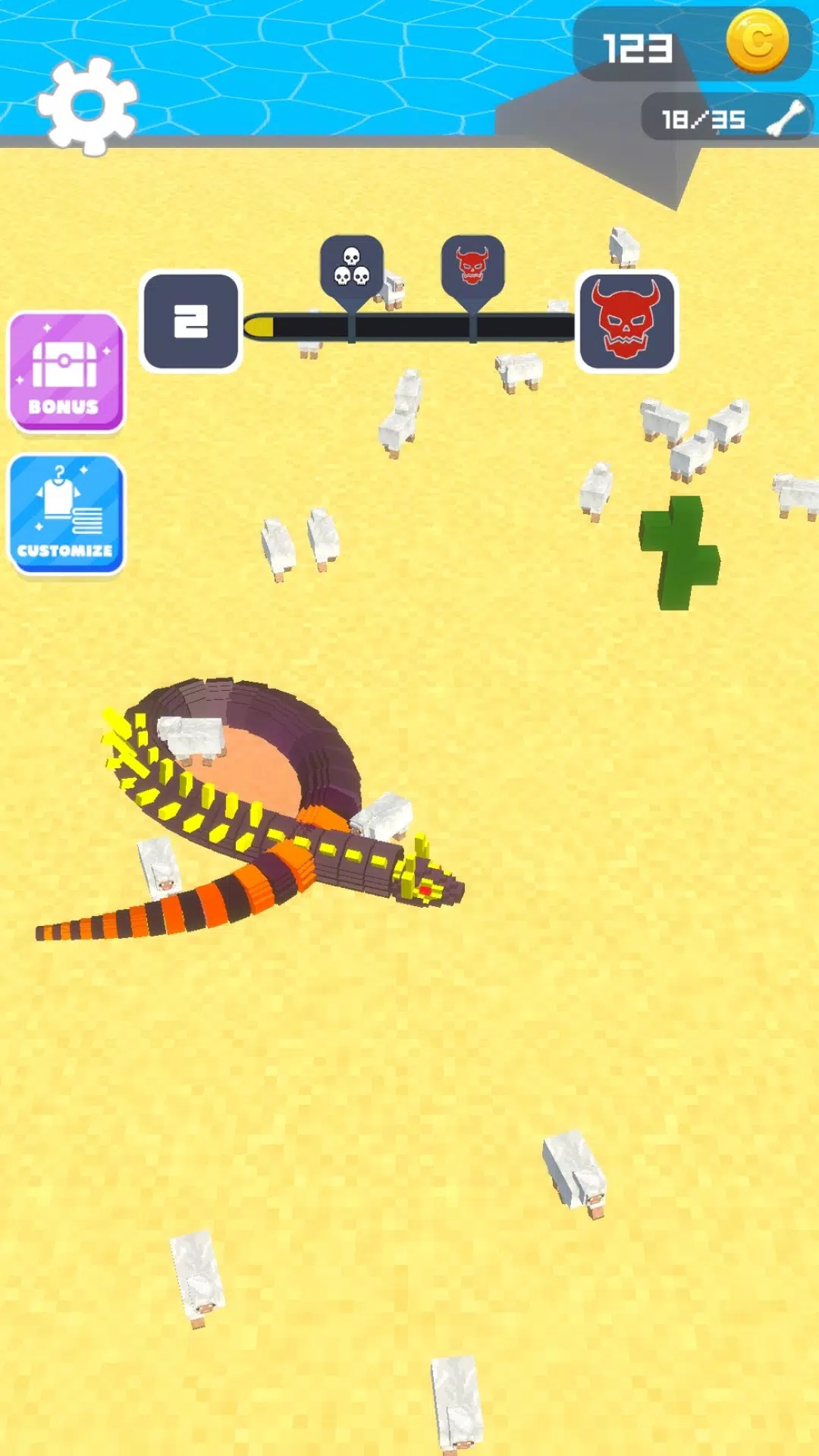 Crusher snake: Sneaky Snake Screenshot 0