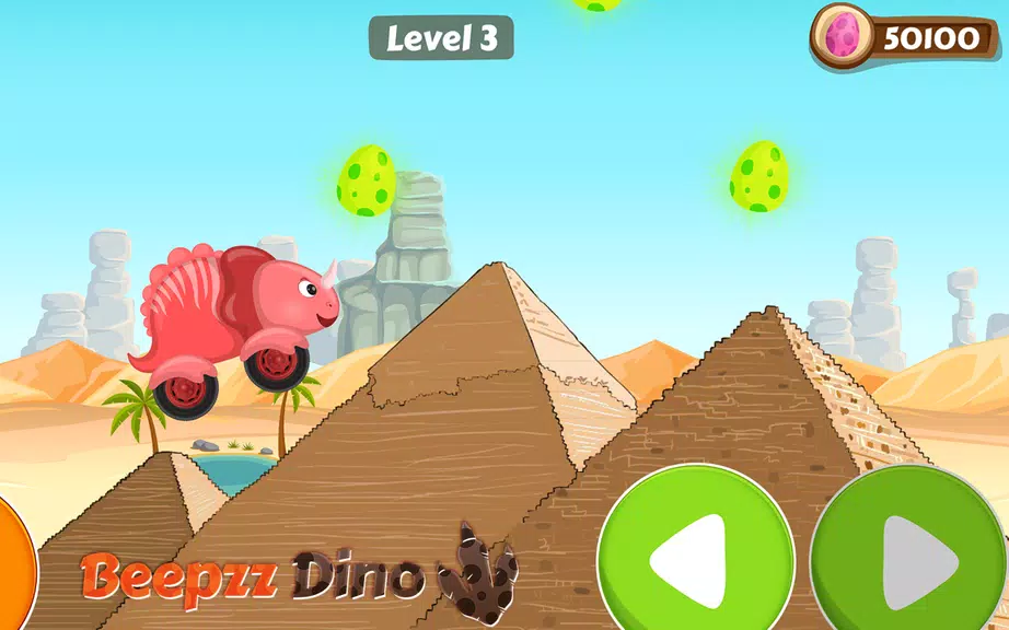 Car games for kids - Dino game Zrzut ekranu 1