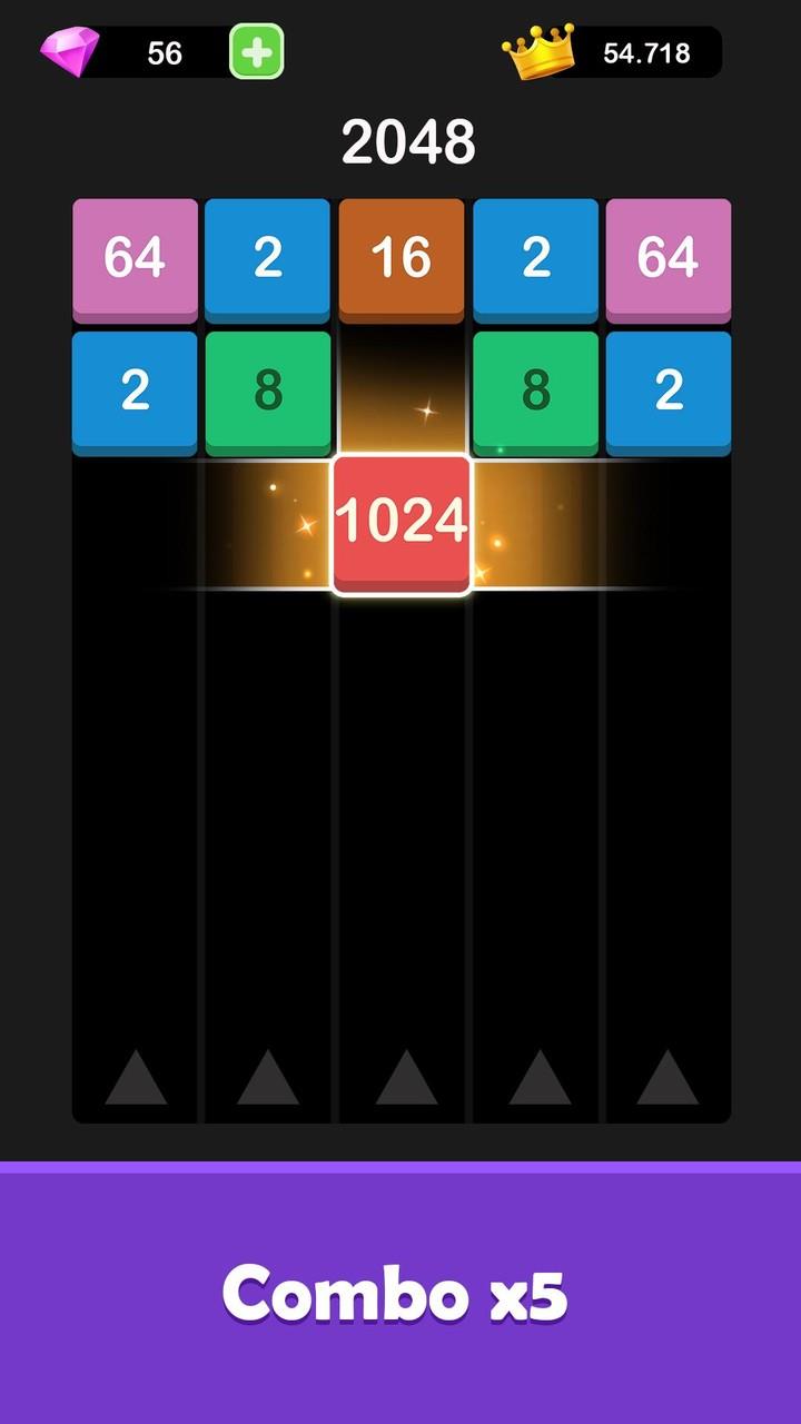 X2 Blocks: 2048 Merge Screenshot 2