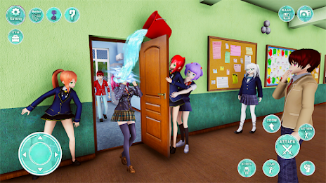 Anime Girl High School Life 3D Screenshot 2