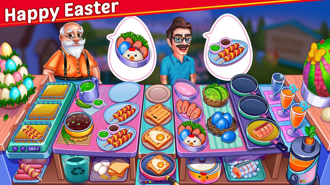 Christmas Food Shop - Cooking Restaurant Chef Game Schermafbeelding 1