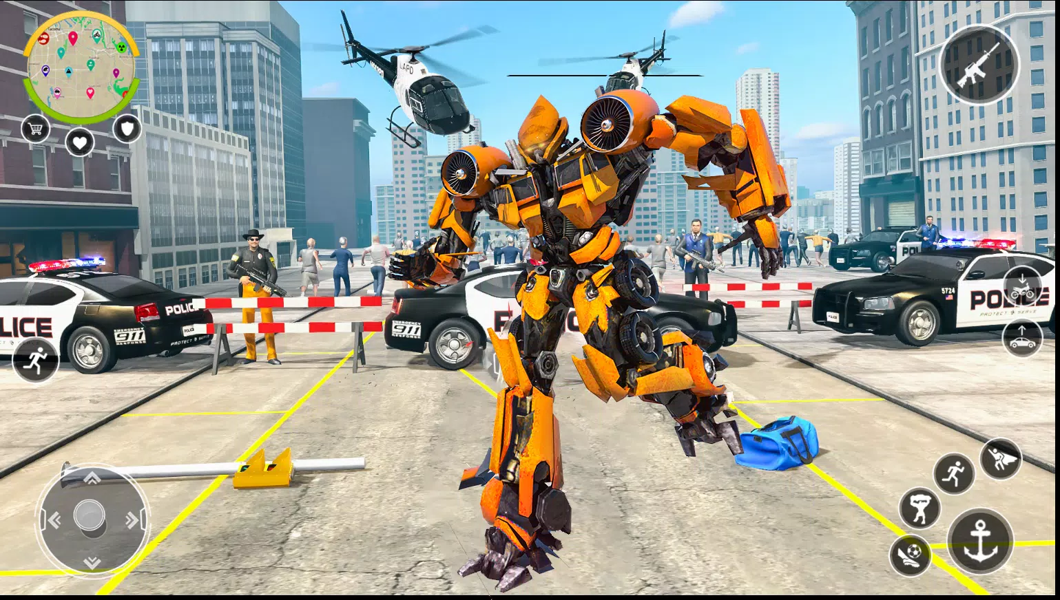 Robot Hero 3D: Robot Transform Captura de pantalla 1