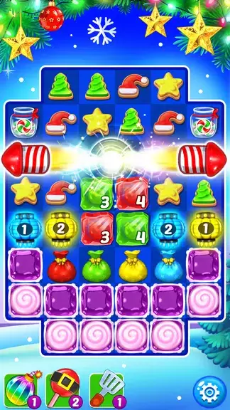 Christmas Cookie: Match 3 Game Ảnh chụp màn hình 3