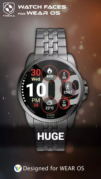 Huge Watch Face स्क्रीनशॉट 0