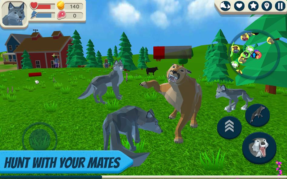 Wolf Simulator: Wild Animals 3 Mod Screenshot 0